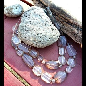 Vintage Plastic Beaded Necklace